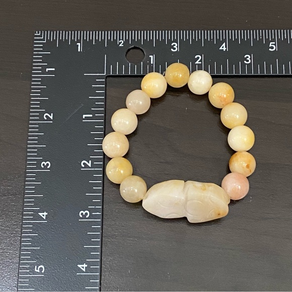 Handmade Pi Xiu Moonstone Natural Gemstone Lucky Bracelet One Size - Picture 10 of 12